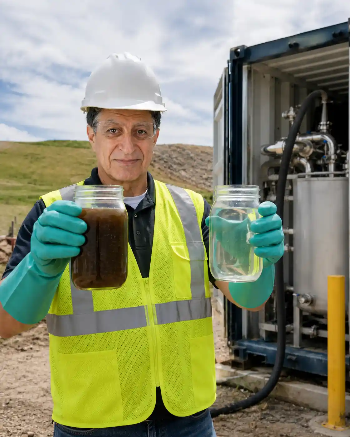 BBD Engineering portable water treatment system installation